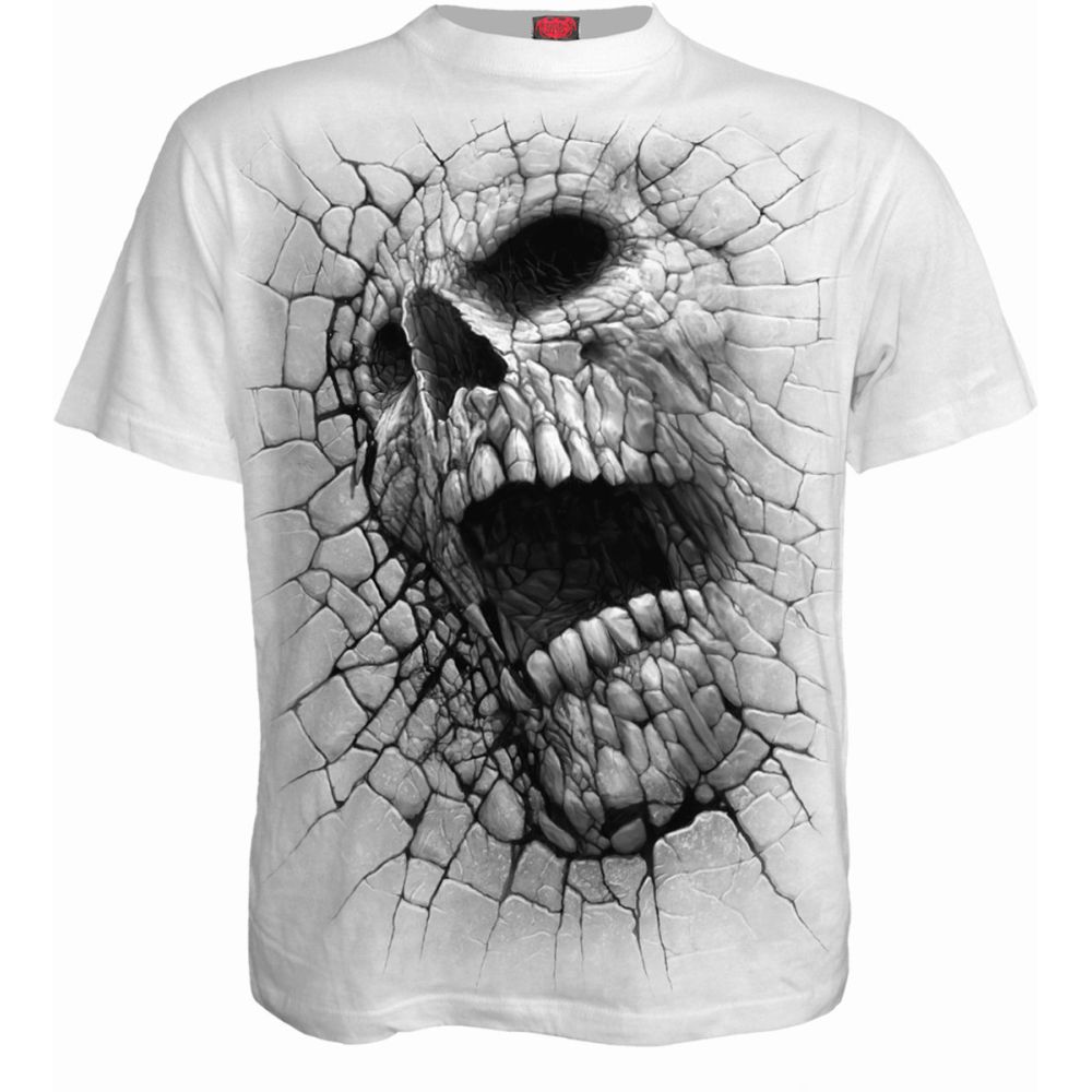 Spiral - CRACKING UP Mens T-shirt - White